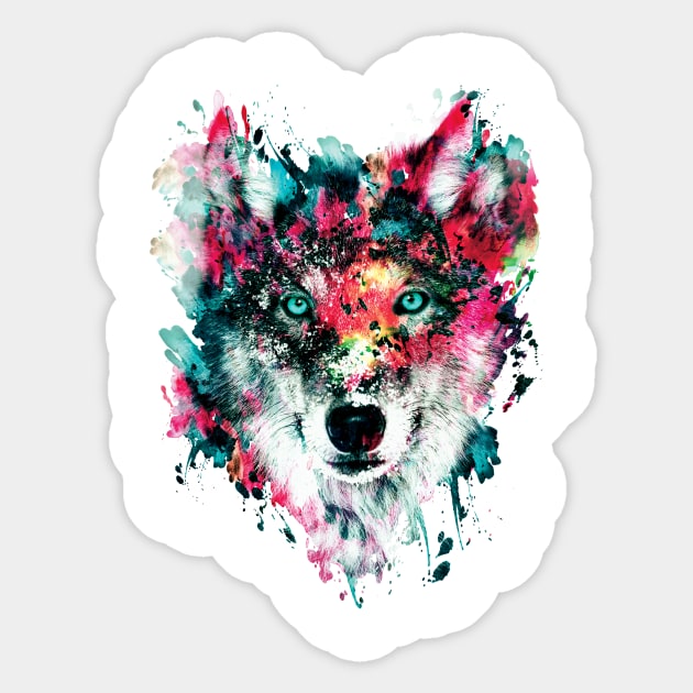 Wolf Sticker by rizapeker